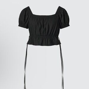 Uniqlo Black Crop Top